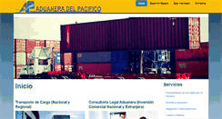 Desktop Screenshot of aduaneradelpacifico.net